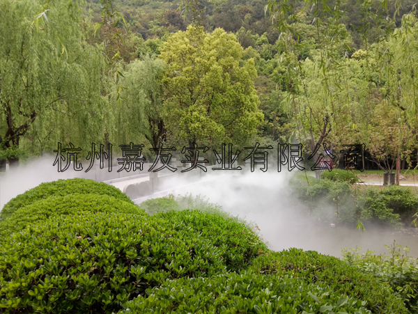 富陽東吳文化公園安裝人造霧景觀系統(tǒng)案例